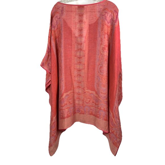 Os Zonda Nellis silk and linen Coral summer 3 piece set tunic tank pants - Picture 8 of 10